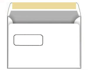 Aploksne E5 (162*230) palm., ar lenti, logu, 1000gb./iepak.,
